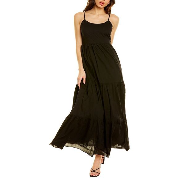 CELINA MOON Long Sleeve Belted Color Blocked Maxi Shirt Dress